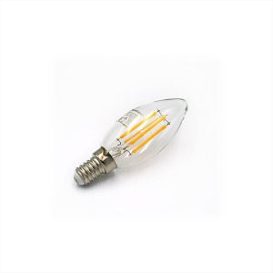 ΛΑΜΠΑ LED ΚΕΡΙ 4W Ε14 5800Κ FILAMENT CRI90 ADELEQ - 13-140140