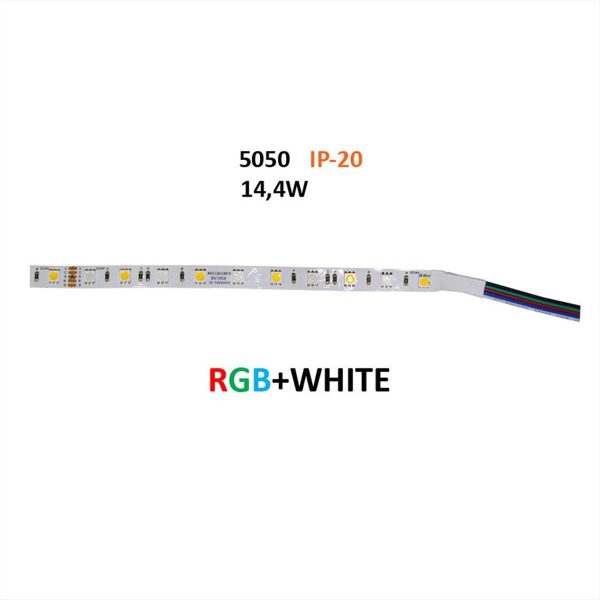 ΤΑΙΝΙΑ LED 14.4W RGBW IP20 24V 60LED/M ADELEQ - 30-34249019