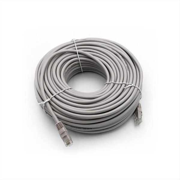 PATCH CORD UTP CAT5E 7*0.16 30M ECO ΓΚΡΙ FREDER - 9-0145306