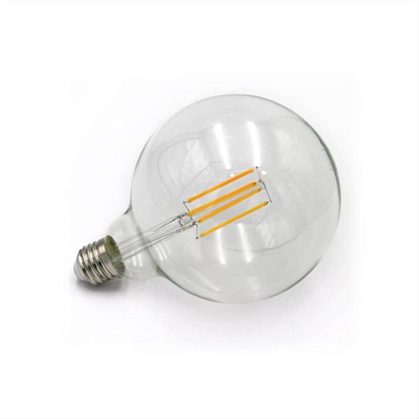 ΛΑΜΠΑ LED Ε27 G125 8W 2800Κ DIMMABLE FILAMENT CRI90 ADELEQ - 13-2711258009