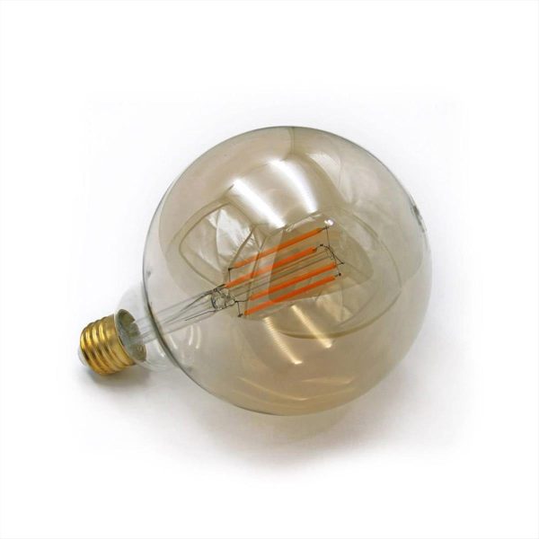 ΛΑΜΠΑ LED Ε27 G125 6W 2200Κ DIMMABLE FILAMENT ΜΕΛΙ ADELEQ - 13-2781256009