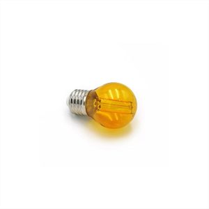 ΛΑΜΠΑ LED Ε27 G45 ΣΦΑΙΡΙΚΗ 2W ΠΟΡΤΟΚΑΛΙ FILAMENT ADELEQ - 13-27123