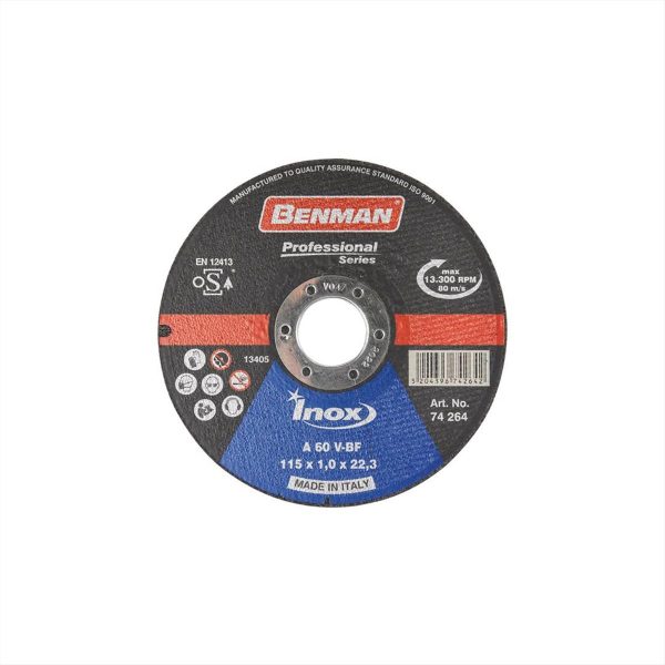 ΔΙΣΚΟΣ ΚΟΠΗΣ INOX 125mm BENMAN PROFESSIONAL - 74265