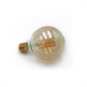 ΛΑΜΠΑ LED Ε27 G95 6W 2200Κ FILAMENT ΜΕΛΙ CRI90 ADELEQ - 13-2795600